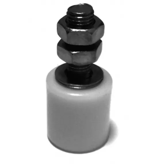 TIGERMAT s65640 Felsővezető műanyag görgő H 40 mm,  44 mm fehér általános igénybevételre