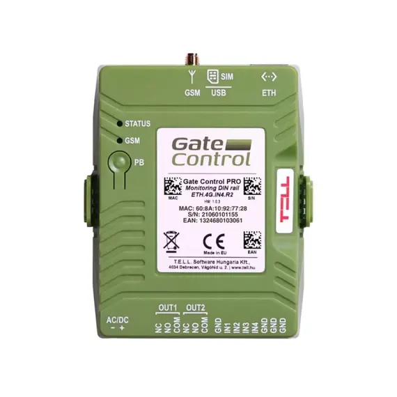 T.E.L.L. IP és GSM alapú távvezérlő elektromos kapukhoz és sorompókhoz