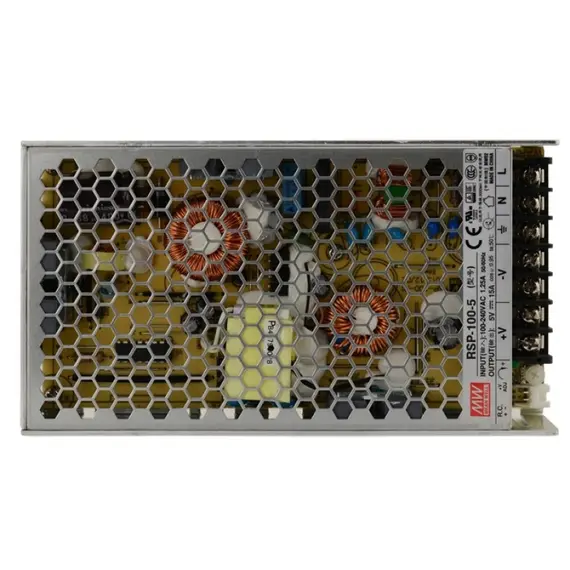 PULSAR RSP-100-5 5V 100W 20A IP20 zárt tápegység fémházas professzionális kivitel