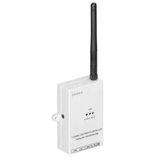 ORNO ORGB458 GSM 4G, távvezérlés kapukhoz, sorompókhoz és elektromos zárakhoz, USB bemenettel, 1000 felhasználó