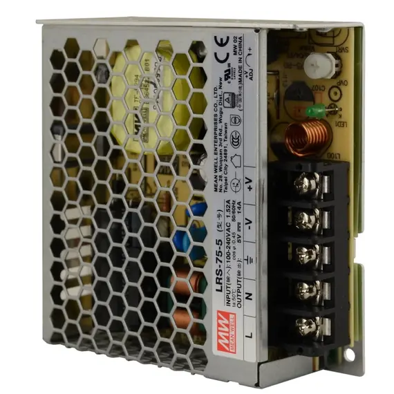 PULSAR LRS-75-5 5V 75W 14A IP20 fémházas tápegység professzionális kivitel