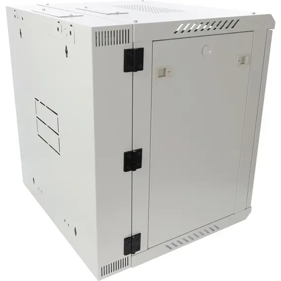 PULSAR 12U 19” RACK szekrény dupla szekciós fali kivitel 600x550 mm IP20 szürke összeszerelhető