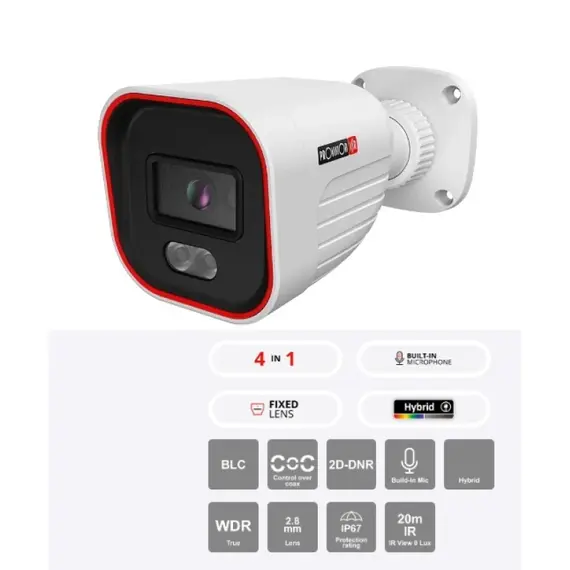 PROVISION-ISR PR-BSH-320AB-28 – 2MP Hibrid LED-es Analóg Csőkamera (2.8mm)