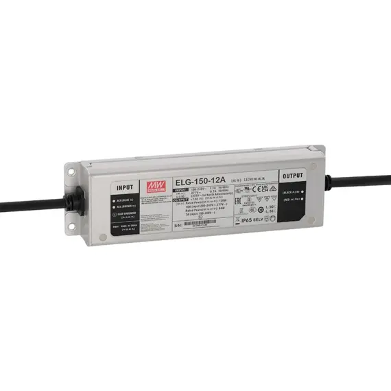 PULSAR ELG-150-12A 12V 150W 10A IP65 Fémházas LED tápegység