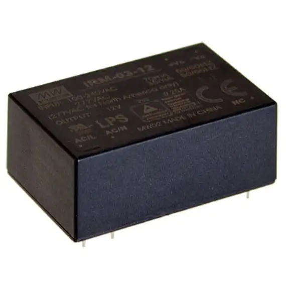 PULSAR IRM-02-5 5V 2W 0.4A miniatűr tápegység IP20 PCB-be építhető