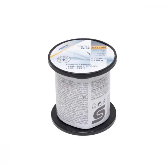 SOLLEYSEC Forrasztó ón 60/40 1mm 0.1kg