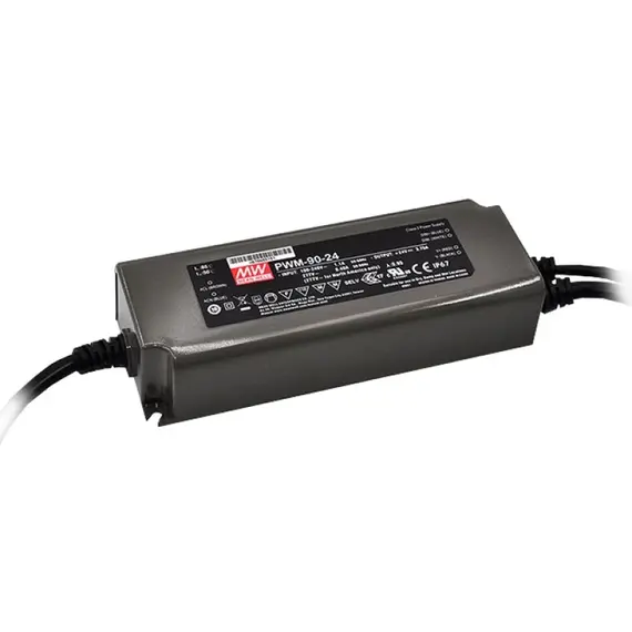 PULSAR PWM-90-24DA 24V 90W 3.75A IP67 LED tápegység fémház DALI kompatibilitás