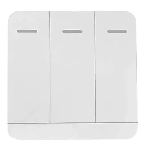 TIGERMAT TM-YET-2166-3 – Vezeték Nélküli 433,92 MHz-es Fali Kapcsoló és Távirányító (3 gombos), fix saját generált kódos