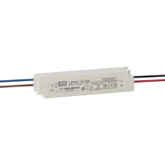 PULSAR LPHC-18-700 LED tápegység 18W 6-25V 700mA IP67 kompakt kivitel