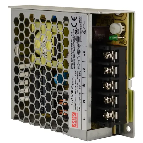PULSAR LRS-50-5 5V 50W 10A IP20 fémházas tápegység