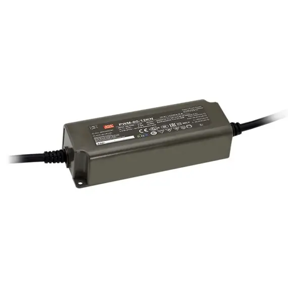 PULSAR PWM-60-24KN 60W 24V 2.5A IP67 LED tápegység fémházas, kültéri, professzionális kivitel