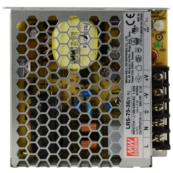 PULSAR LRS-75-36 75W 36V 2,1A IP20 fémházas tápegység