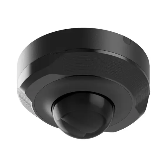 AJAX SYSTEMS Ajax IP mini dome kamera, 5 MP, 2,8 mm, 2880 x 1620 PX, WDR, @ 25 fps (3K UHD) (8EU) ASP, fekete