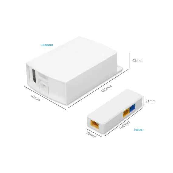 GENATA GNT-6FP31 – Ultra-kompakt Kültéri PoE++ Extender és Switch (60W)