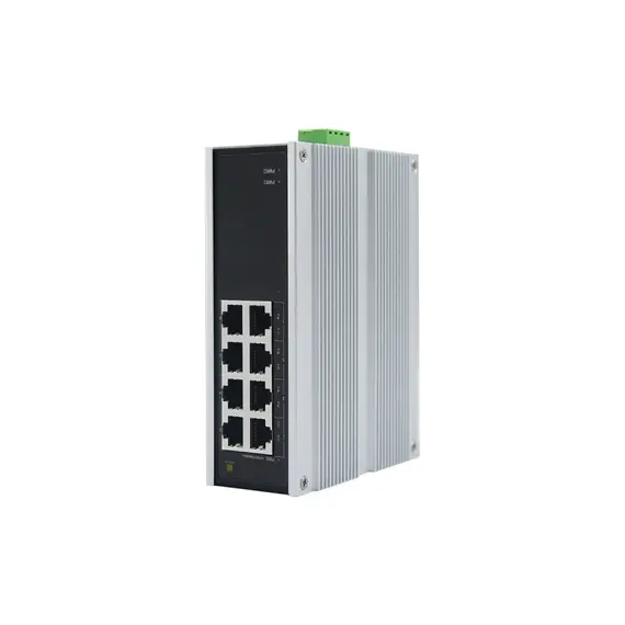 GENATA Ipari 8 portos, Full Gigabites felügyelet nélküli Switch