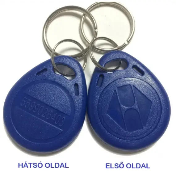 HONNOR SECURITY HS-ABS002-T5577 – Újraírható RFID Kulcstartó TAG (T5577 Temic Chip) - 125Khz, kék