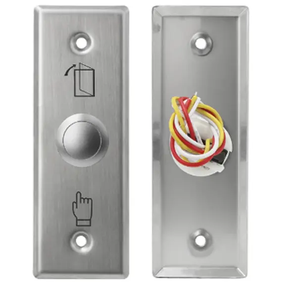 HONNOR SECURITY Rozsdamentes acél kilépő gomb 115L x 40w