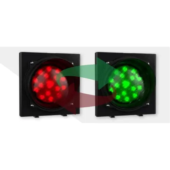 TIGERMAT Forgalomirányító lámpa, egy modulos,  piros/zöld, LED, 230V