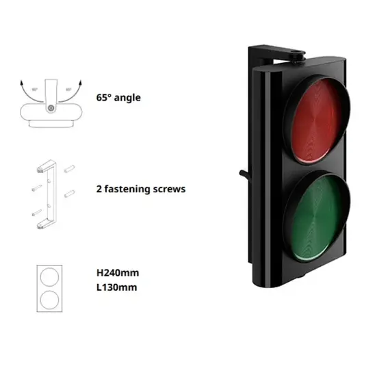 TIGERMAT Stagnoli ASFERA80 – Kompakt, függőleges LED-es jelzőlámpa (Ø80 mm, 24V)