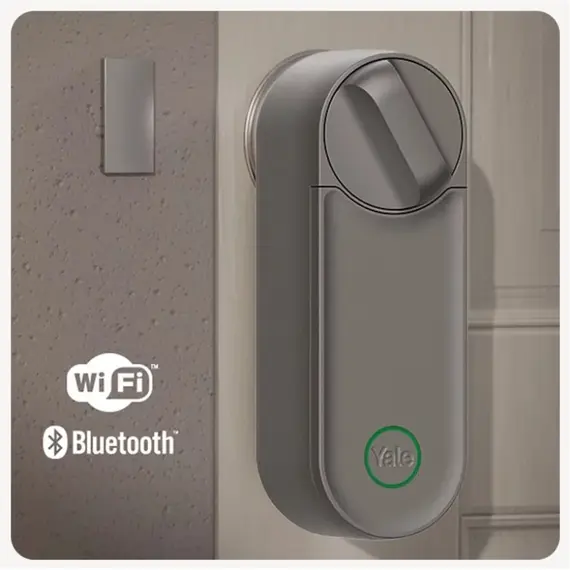 YALE Intelligens zár Yale Linus L2 ezüst Smartlock Smarthome Bluetooth WiFi