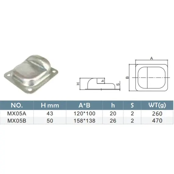 TIGERMAT s65950 Szárnyaskapu ütköző 140 x 160 x 50 mm