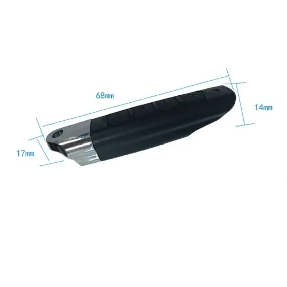 HONNOR SECURITY HS-R131C A/B/C/D black - 4 fekete gombos tanítható fix és ugrókód kód RF távirányító, 433,92 MHz / 315 MHz