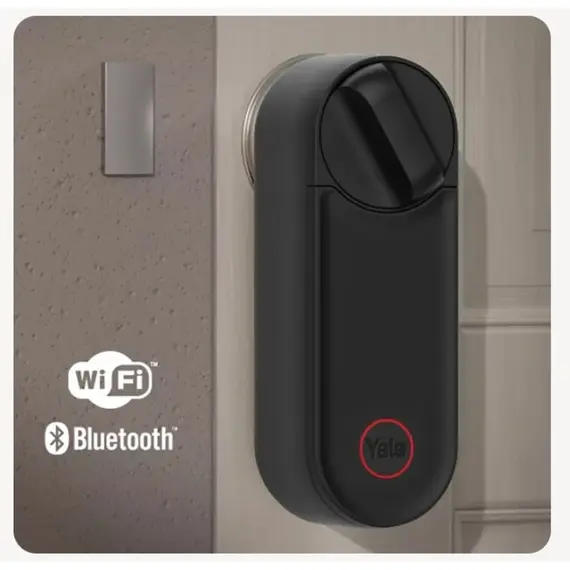 YALE Linus L2 Yale zár matt fekete, Bluetooth intelligens zár, WIFI, smart home