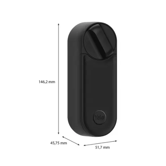 YALE Linus L2 Yale zár matt fekete, Bluetooth intelligens zár, WIFI, smart home