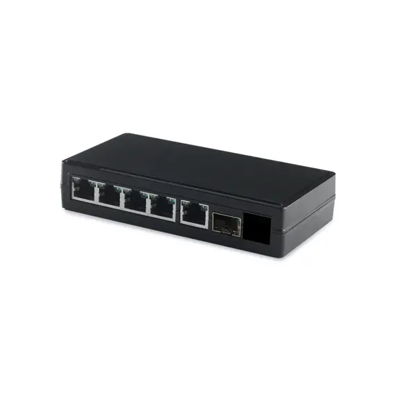 GENATA 4GE(PoE)+1GE(UP-LINK) PoE kapcsoló