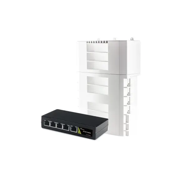 GENATA 4GE(PoE)+1GE(UP-LINK) vízálló PoE, 5X1000MEGABYT