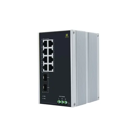 GENATA Ipari 8 portos, teljes Gigabit felügyelet nélküli Switch