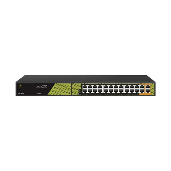 GENATA 22FE(PoE)+2GE(PoE)+2GE(UP-LINK)  AI Hybrid PoE Switch