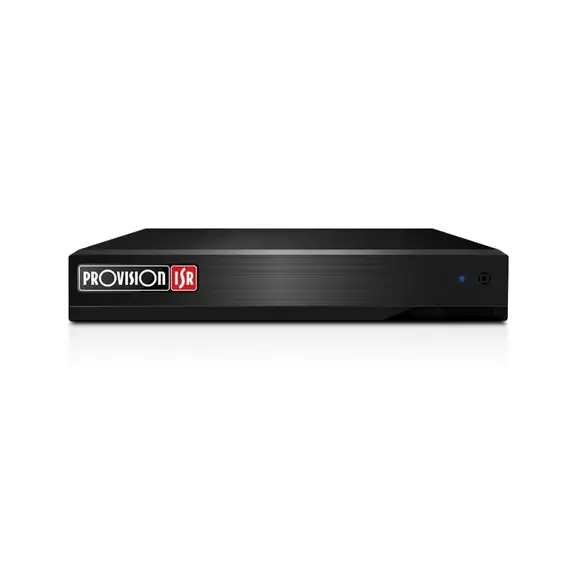 PROVISION-ISR Hálózati rögzítő (NVR), 4 PoE csatornás, max. 5 MP IP kamera felbontás Novatek chip