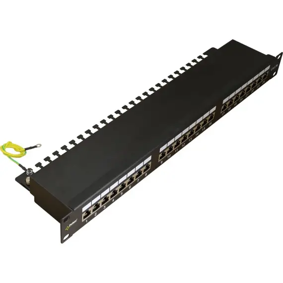 PULSAR patch panel rack szekrényhez, 24 port/FTP/Cat5e