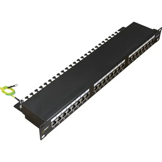 PULSAR patch panel rack szekrényhez, 24 port/FTP/Cat6