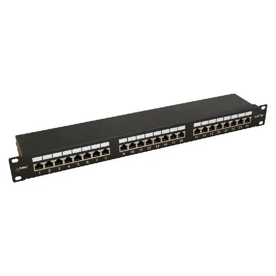 PULSAR patch panel rack szekrényhez, 24 port/FTP/Cat5e