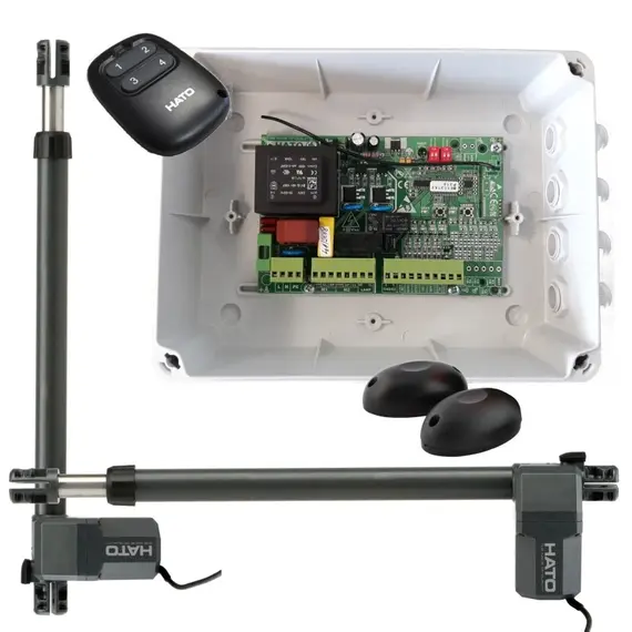 TIGERMAT Szárnyaskapu mozgató szett, 2m-es kapuszárnyig, 230V-os, Eredeti PROTECO termékekkel.