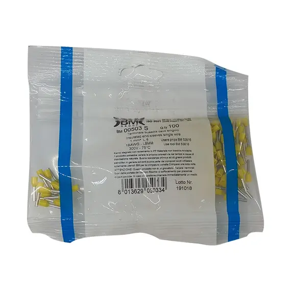 SOLLEYSEC Érvéghüvely, szigetelt, 1mm2 8mm