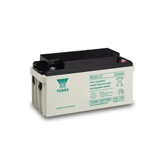 YUASA Ipari VRLA Akkumulátor, 12 V, 65 Ah, zárt, gondozásmentes, 12 év élettartam