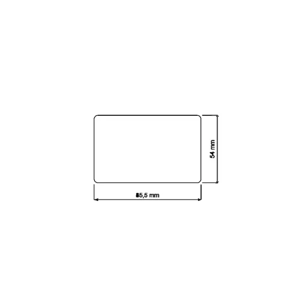 ROGER MIFARE DESFire 4K ISO méretű vékony PVC kártya