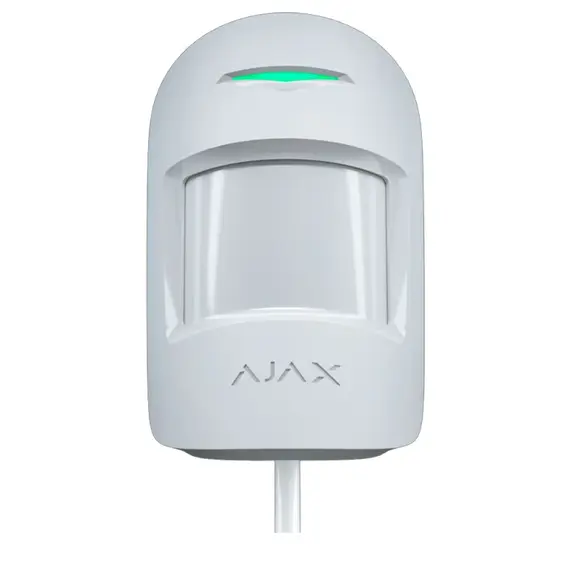 AJAX SYSTEMS Ajax CombiProtect vezetékes PIR mozgásérzékelő üvegtörésérzékelővel 12 m PIR, üvegtörés 9 m hatótáv, fehér