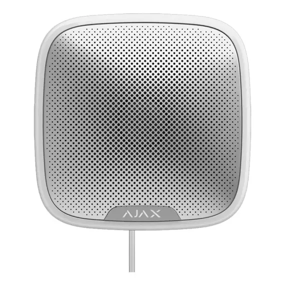AJAX SYSTEMS Ajax StreetSiren Fibra vezetékes kültéri riasztó, fehér színű