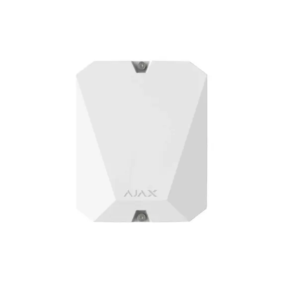 AJAX SYSTEMS Ajax VhfBridge 3. féltől származó kommunikátorok csatlakoztatásához. 8 programozható kimenettel, fehér