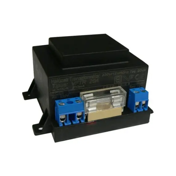 SOLLEYSEC Transzformátor,12Vac, 35VA, műgyantával kiöntött, osztott kamrás, kettős szigetelésű