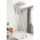 FANTOZZI ACI QUATTRO kézi nyitású négy részes padlásfeljáró BASIC kivitelben, csapónyílás: 130x80 - 130x120, magasság: 361x380, ajtó vastagság: 18/28