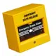 HONNOR SECURITY Vészhelyzeti ajtónyitó gomb, betörhető üveg, tűzálló, NO\NC\COM kimenet, sárga színű