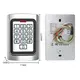 HONNOR SECURITY HS-212A-EMW - OUTDOOR, Fémházas IP65 vízálló RFID EM kártyaolvasó és önálló beléptető, fém billentyűzettel, ajtó zárvezérléssel