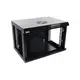 PULSAR RWA654-B 6U / 19” RACK szekrény, falra szerelhető, összeszerelésre kész, fekete, 540x401x400mm