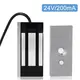 HONNOR SECURITY HS-EL-100 24V – Mini elektromágneses síktapadómágnes zár (60 kg / 100 Lbs)