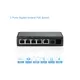 GENATA 4GE(PoE)+1GE(UP-LINK) PoE kapcsoló